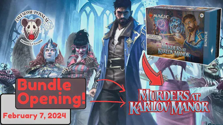 Magic the Gathering Murder at Karlov Manor Bundle Box Unboxing