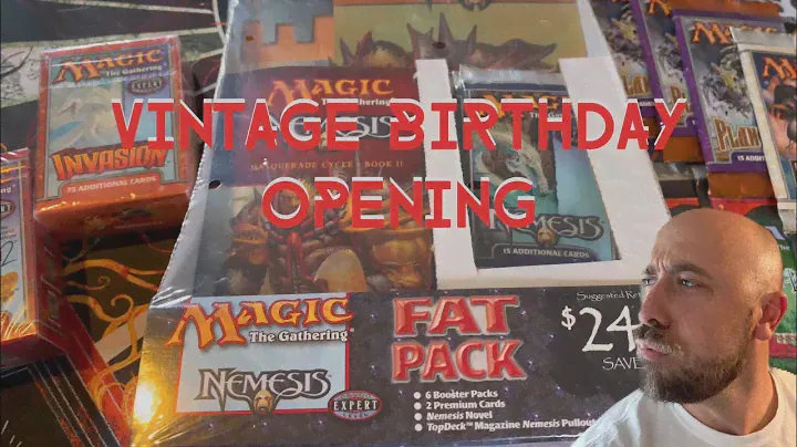 Vintage MTG Opening - Nemesis Fat Pack, Mercadian Masques, Invasion, and More!