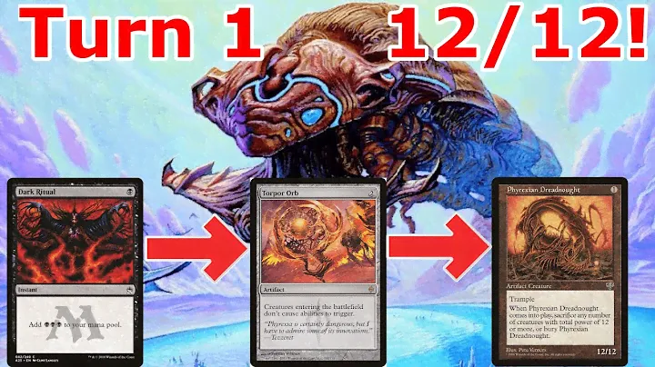 TURN ONE Phyrexian Dreadnought!  Legacy Orzhov Torpor Orb Combo