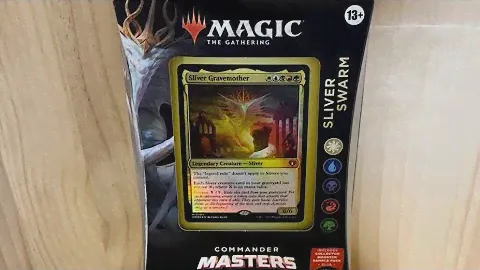 Quick and Simple Unboxing:  MTG commander Masters Sliver Swarm | Magic The Gathering
